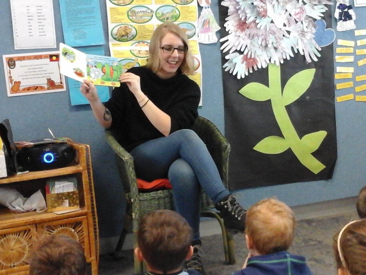 Julie Visitor Reading